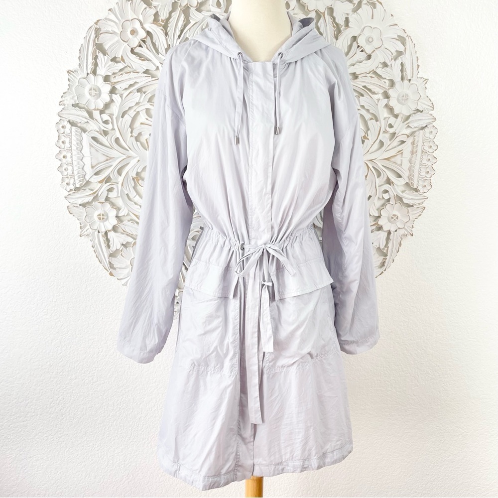 {Eileen Fisher} Hooded Recycled Nylon Jacket, Size S